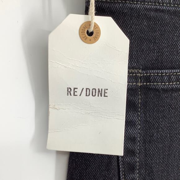 NEW! RE/DONE Size 34 60s Slim Pitch Black Upcycle Denim Jeans $285 msrp G13-12 - Picture 5 of 8